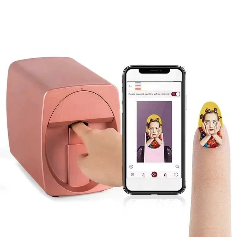 Commercial Nail Printing Machine - 3D Nail Printer Inteligente Móvil Nail