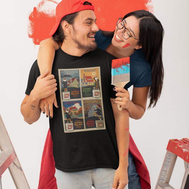 Commercial Shirt Printing - Vintage Poster Tişörtü Eski Ticari Reklam