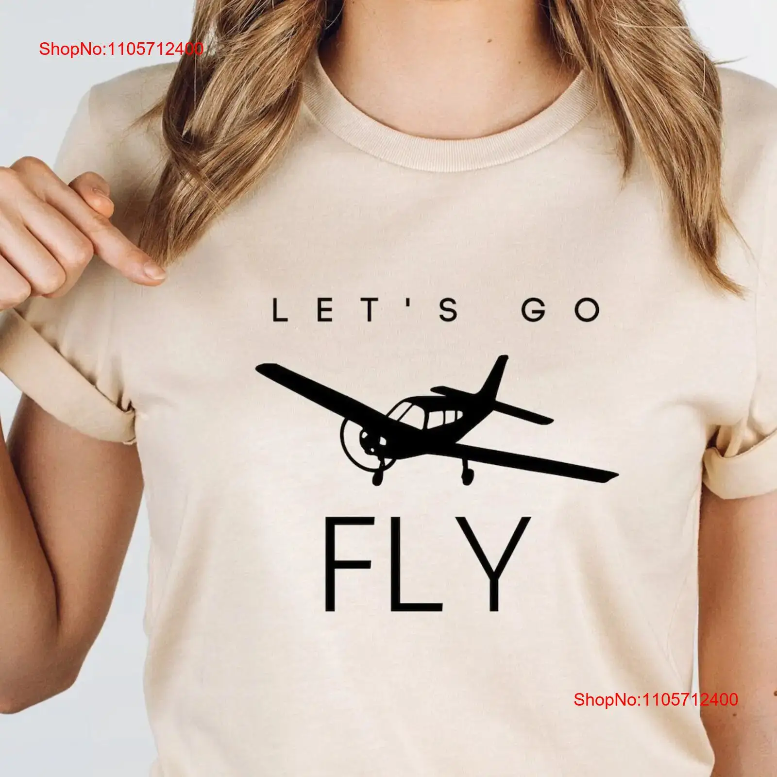 Lets Go Fly Düşük Kanatlı Uçak - Commercial Shirt Printing incelemesi ve fiyatı