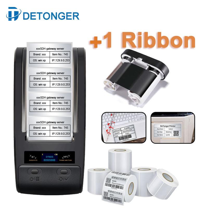 DETONGER taşınabilir termal Tr - Commercial Ribbon Printing Machine incelemesi ve fiyatı